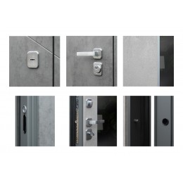 Стальная дверь «ДУЭТ Б с зеркалом»