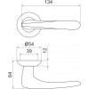 Ручка Armadillo (Армадилло) раздельная R.LD54.Pava (Pava LD42) SN/CP-3 матовый никель/хром