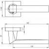 Ручка Armadillo (Армадилло) раздельная K.SQ52.CORSICA (CORSICA SQ003) SN-3 матовый никель