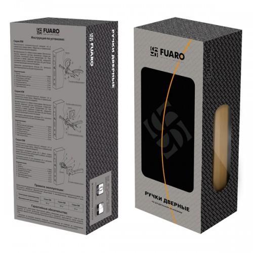 Ручка Fuaro (Фуаро) раздельная K.KM52.ROCK (ROCK KM) AB/GP-7 бронза/золото