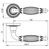 Ручка Armadillo (Армадилло) раздельная R.CL55.Bella (Bella CL2) OB-13 античная бронза