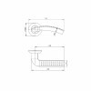 Ручка Punto (Пунто) раздельная R.TL54.LOGICA (LOGICA TL) 140mm SN/CP-3 матовый никель/хром