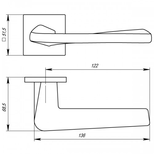 Ручка Armadillo (Армадилло) раздельная K.USS52.TORSO (TORSO USS) MWSC-33 итальянский тисненый