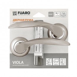 Ручка Fuaro (Фуаро) раздельная VIOLA RM/HD SN/CP-3 матовый никель/хром