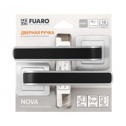 Ручка Fuaro (Фуаро) раздельная NOVA XM/HD SSC/BL-16 сатин хром/черный