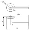 Ручка Punto (Пунто) раздельная R.TL54.BLADE (BLADE TL) BL-24 черный