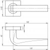 Ручка Armadillo (Армадилло) раздельная K.SQ52.KEA (KEA SQ001) MWSC-33 итальянский тисненый