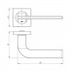 Ручка Ajax (Аякс) раздельная K.JK51.SPLINE (SPLINE JK) GR-23 графит