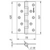 Петля Armadillo (Армадилло) универсальная IN5500UC AB (500-C5) 125х75х3 бронза Box