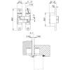 Петля Armadillo (Армадилло) скрытой установки U3D4200R SG правая (Architect 3D-ACH 40) мат. золото 40 кг