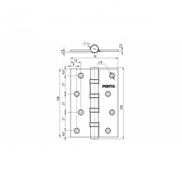 Универсальная петля Punto 4B/HD 100 AC «медь» (подвес)