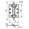 Петля Armadillo (Армадилло) универсальная Castillo CL 500-A4 102x76x3,5 BB-17 Коричневая бронза