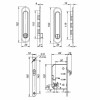 Защелка Punto (Пунто) с ручками для раздвижных дверей Soft LINE SL-011 SG