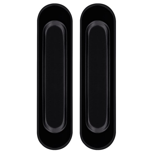 Защелка Punto (Пунто) с ручками для раздвижных дверей SH.SL152.KIT011-BK (Soft LINE SL-011) BL-24 черный