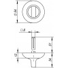 Ручка Fuaro (Фуаро) поворотная BKW8 RM-AB/GP-7