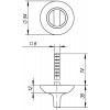 Ручка Fuaro (Фуаро) поворотная BKW6.R.AR54 (BKW6 AR) GP/SG-5