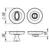 Ручка Fuaro (Фуаро) поворотная BK6.R.SM58 (BK6 SM) MAB-6 темная бронза