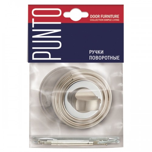 Ручка Punto (Пунто) поворотная BK6 ML SN/CP-3 матовый никель/хром