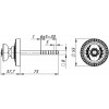 Ручка Armadillo (Армадилло) поворотная BKW8.R.CL55 (BKW8/CL) AS-9 античное серебро