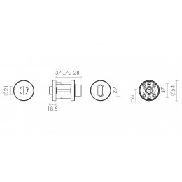 Ручка Fuaro (Фуаро) поворотная BK6.R.DSS201-02 (DSS-02-BK6) INOX 201