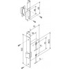 Защелка Fuaro врезная METF72-50 (F72-50) CP хром