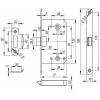 Защелка Fuaro PLASTP96WC-50 (P96WC-50) CP хром