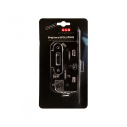 Защелка врезная WC (черный) MEDIANA EV. (инд.упак+B01000.13) B01102.50.93.567 AGB