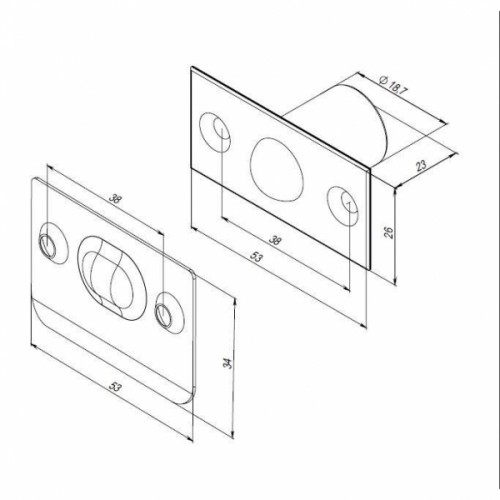 Шариковый Punto фиксатор METLB-15 ( LB-15) CP хром