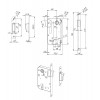 Корпус Fuaro замка MAGN5300-M-C (5300-M-C) CP хром