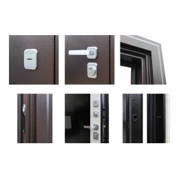 Стальная дверь «Спартак с зеркалом»