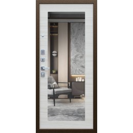 Стальная дверь «Спартак с зеркалом»