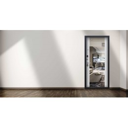 Стальная дверь «Вектор с зеркалом»